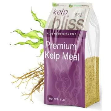 Kelp Bliss Fertilizer (5lbs) - Kelp Meal Organic Fertilizer - Kelp Fertilizer for Plants - Plant Fertilizer & Garden Fertilizer - Organic Kelp Meal for Potting Soil, Garden Soil, Vegetables, & Lawns