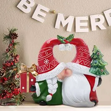 Hodao Christmas Gnomes Figurines for Unique Xmas Decor