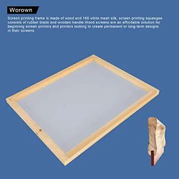 Worown Silk Screen Printing Frame Kit for Creatives