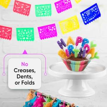 Vibrant MexFabricSupplies Papel Picado Banners for Parties