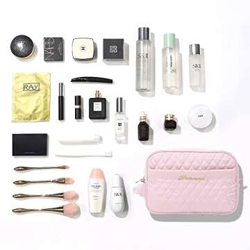 Large Waterproof Makeup Bag for Travel and Organization