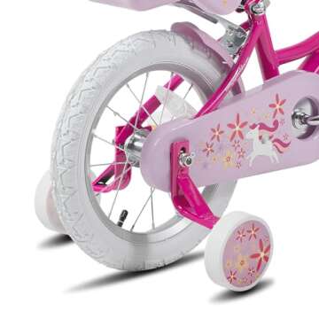 JOYSTAR Unicorn 14 Inch Kids Bike for Girls 3-5