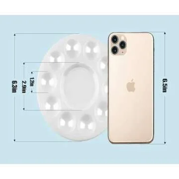 inifus 22 PCS Paint Tray Palettes for Kids, Plastic Paint Pallet with 10 Wells, Acrylic Artist Paint...