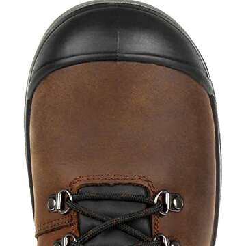 ROCKY Worksmart Composite Toe Waterproof Work Boot Size 10(M) Brown