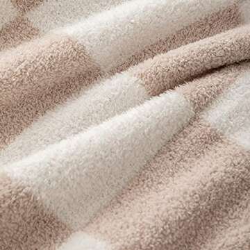 NIDITW Ultra Soft Khaki Checkerboard Pillow Covers