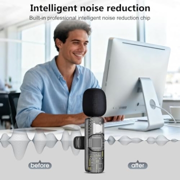 QINOJA Wireless Lavalier Microphone - Versatile Sound Solution