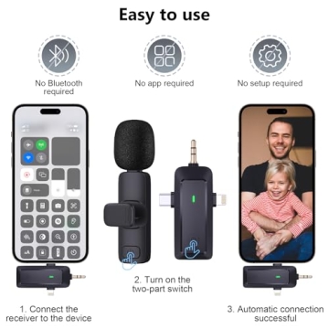 QINOJA Wireless Lavalier Microphone - Versatile Sound Solution