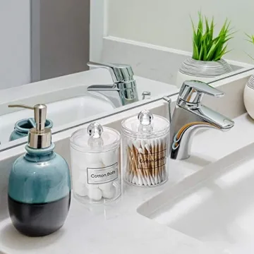 Acrylic Qtip Holder Dispenser - Stylish and Functional Storage Solution