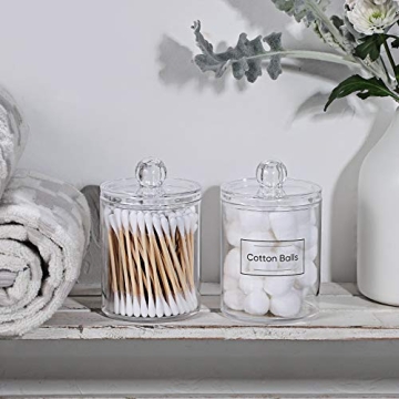 Acrylic Qtip Holder Dispenser - Stylish and Functional Storage Solution