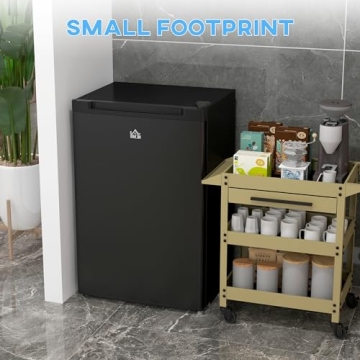 HOMCOM 3.0 Cu Ft Upright Freezer Compact Energy-Saving Quiet