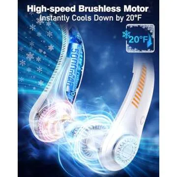 Stay Cool with the EYERZ Portable Neck Fan