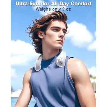 Stay Cool with the EYERZ Portable Neck Fan