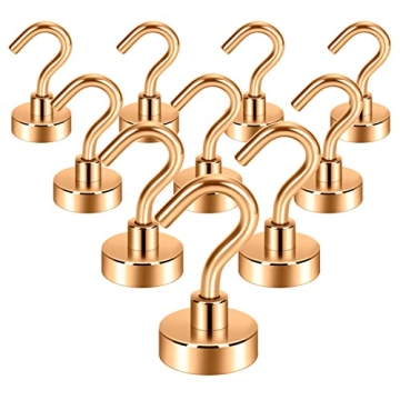 Neosmuk 30lb+ Magnetic Hooks for Heavy Duty Organization