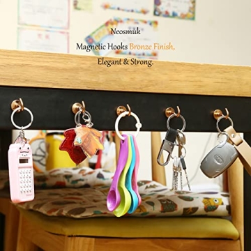 Neosmuk 30lb+ Magnetic Hooks for Heavy Duty Organization