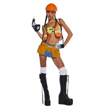 Dolls Kill Women Construction Worker Costume - XX-Large