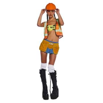 Dolls Kill Women Construction Worker Costume - XX-Large