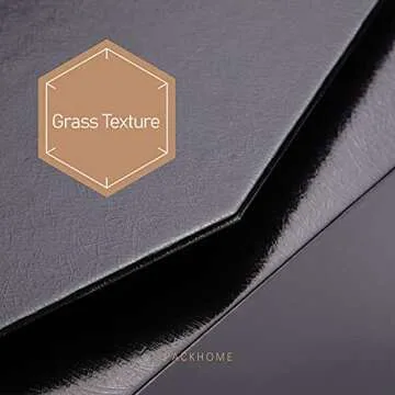 PACKHOME 2 Large Gift Boxes with Lids, Sturdy Collapsible Gift Boxes, Glossy Black, Grass Texture, 13.9 x 9 x 4.4 Inches, Multiple Occasions