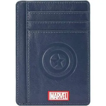 Captain America Leather Wallet - Slim RFID Blocking
