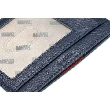 Captain America Leather Wallet - Slim RFID Blocking