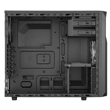 Corsair CC-9011051-WWCORSAIR Carbide SPEC-02 Mid-Tower Gaming Case, Red LED Fan