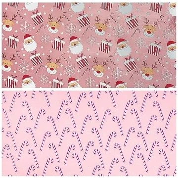 LeZakaa Reversible Christmas Wrapping Paper Roll - Elegant Designs
