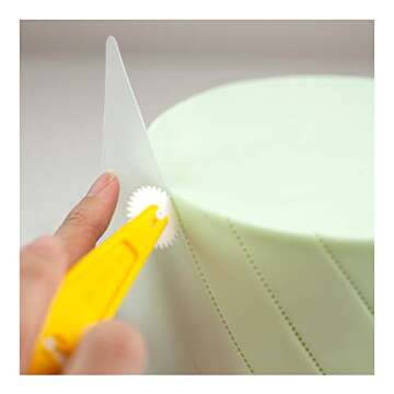 Lacupella Flexsi Cake Fondant Smoother Shaper - Set of Four Pieces - Designer Essential Versatile Tool To Model, Shape, Smoothen and Finish Sugar Fondant Cake