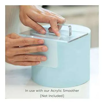 Lacupella Flexsi Cake Fondant Smoother Shaper - Set of Four Pieces - Designer Essential Versatile Tool To Model, Shape, Smoothen and Finish Sugar Fondant Cake