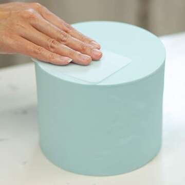 Lacupella Flexsi Cake Fondant Smoother Shaper - Set of Four Pieces - Designer Essential Versatile Tool To Model, Shape, Smoothen and Finish Sugar Fondant Cake