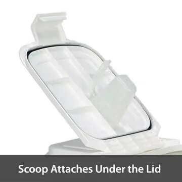 Buddeez 80-Quart Roll-Away Pet and Large Animal Food Dispenser with Scoop