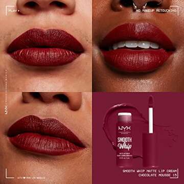 NYX Smooth Whip Matte Lip Cream - Vegan, Moisturizing Lipstick