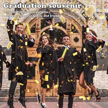 Yeunmu Gold Confetti Cannons - 12 Inch Party Poppers