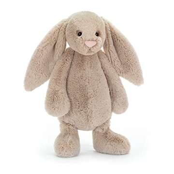 Jellycat Bashful Beige Bunny Stuffed Animal, Large 14 inches - Rabbit and Bunny Plush Toy - Classic Children's Gift