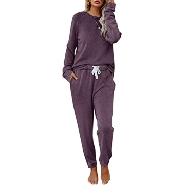 Eurivicy Women's Solid Loungewear Set for Stylish Comfort