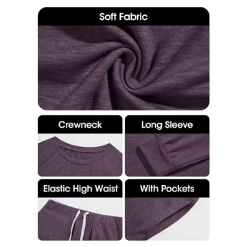 Eurivicy Women's Solid Loungewear Set for Stylish Comfort