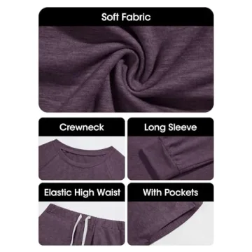 Eurivicy Women's Solid Loungewear Set for Stylish Comfort