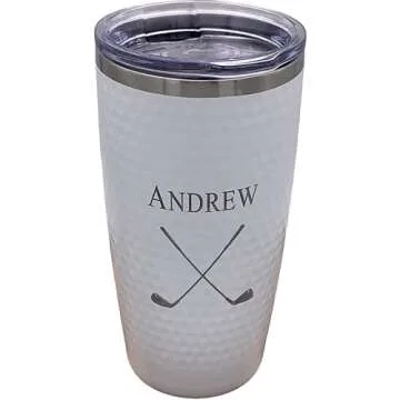 The Personal Exchange Personalized Golf Dimple Tumbler Insulated 20oz Golf Gift for Dad Husband