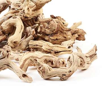 Koyal Wholesale Natural Grapewood Vase Filler Decor, 2.2-Pounds Bulk Vase Filler Branches for Terrariums, DIY Air Plant Kits, Table Scatter