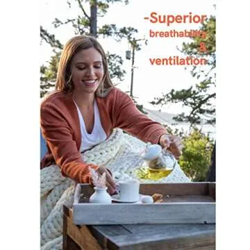 YnM Weighted Blanket Handknit Design for Cozy Comfort