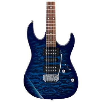 Ibanez GIO Series GRX70QA - Transparent Blue Burst