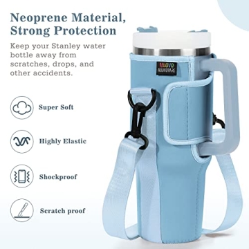 Nuovoware Water Bottle Carrier for Stanley 40oz Bottle