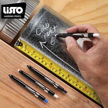Listo 1620 Black Mechanical Marking Pencil for Versatile Writing