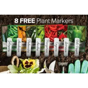 Pepper Seeds for Planting 8 Varieties Non-GMO Heirloom Pack