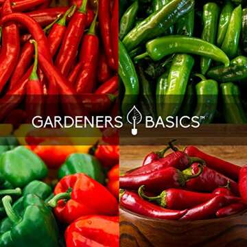 Pepper Seeds for Planting 8 Varieties Non-GMO Heirloom Pack