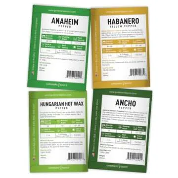 Pepper Seeds for Planting 8 Varieties Non-GMO Heirloom Pack