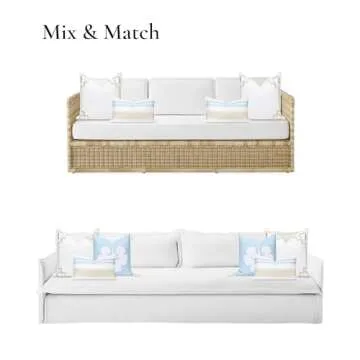 Premium Coastal Throw Pillow Cover for Indoors Outdoors