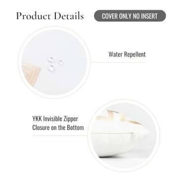 Premium Coastal Throw Pillow Cover for Indoors Outdoors