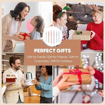 Valentines Day Gifts for Teens, Nurse Gifts, Cool Stuff Aesthetic Pens Office College School Supplies, Teen Girl Gifts Trendy Stuff, Black Ink Cute Pens, Teen Easter Basket Stuffers, Preppy Stuff