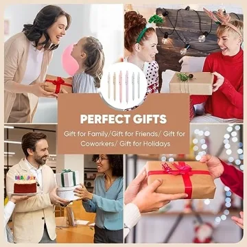 Valentines Day Gifts for Teens, Nurse Gifts, Cool Stuff Aesthetic Pens Office College School Supplies, Teen Girl Gifts Trendy Stuff, Black Ink Cute Pens, Teen Easter Basket Stuffers, Preppy Stuff