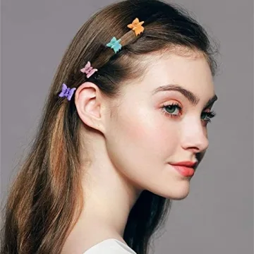 SuPoo 80 Pcs Colorful Mini Hair Clips for Kids and Adults
