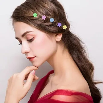SuPoo 80 Pcs Colorful Mini Hair Clips for Kids and Adults
